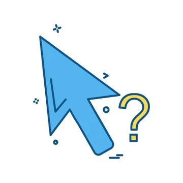 Mouse pointer icon design vector 库存插图