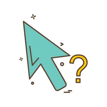 Mouse pointer icon design vector Illustrazione stock