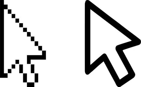 Mouse pointer icon isolated on white background イラスト素材