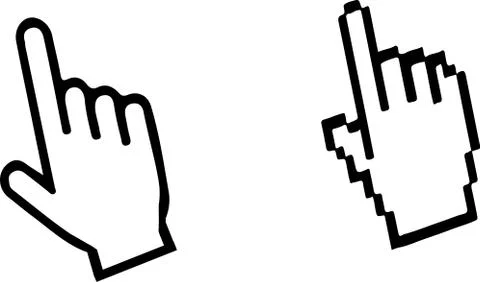 Mouse pointer icon isolated on white background 스톡 일러스트