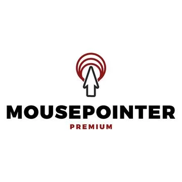 Mouse Pointer Icon Vector Logo Template Illustration Design Stock Illustration