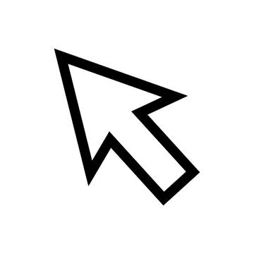 Mouse pointer. Mouse cursor. Click. Vector. Illustrazione stock