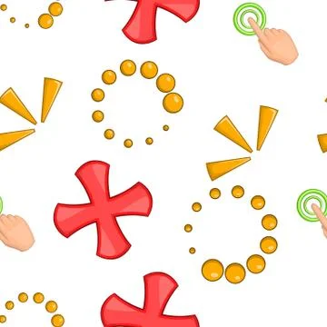 Mouse pointer pattern, cartoon style 스톡 일러스트