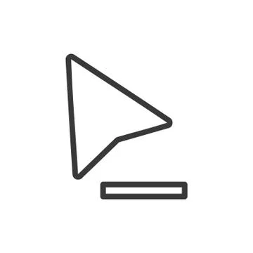 Mouse Pointer Remove Icon Vector 스톡 일러스트