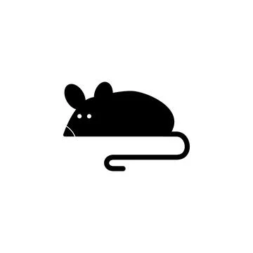 Mouse Rat Animal Flat Vector Icon イラスト素材