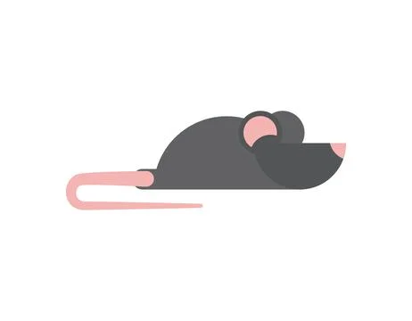 Mouse rodent  isolated. Rat Vector illustration Stock Illustration
