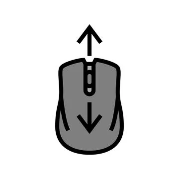 Mouse scroll color icon vector illustration Stock Illustration