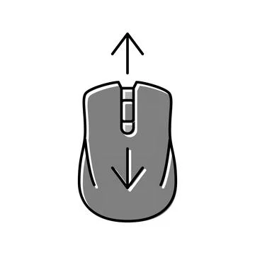 Mouse scroll color icon vector illustration Stock Illustration