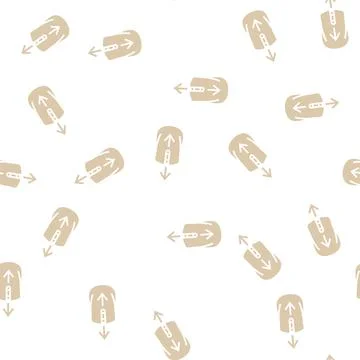 Mouse scroll glyph seamless pattern Illustrazione stock
