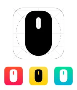 Mouse with scroll icon. Stock Illustration