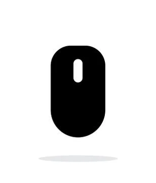 Mouse with scroll icon on white background. 스톡 일러스트