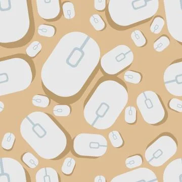 Mouse seamless pattern Stock Illustration