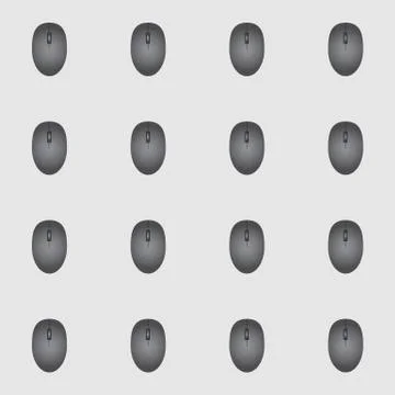 Mouse seamless pattern Stock Illustration