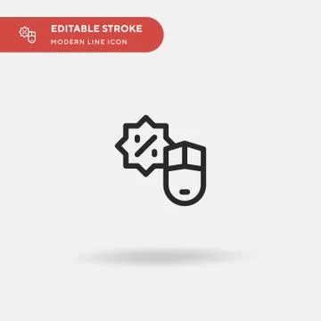 Mouse Simple vector icon. Illustration symbol design template for web mobile  Stockillustratie