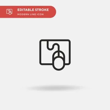 Mouse Simple vector icon. Illustration symbol design template for web mobile  イラスト素材