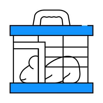 Mouse for testing vaccine icon color illustration Ilustração Stock