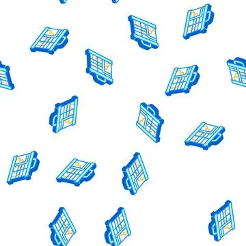 Mouse for testing vaccine isometric icon seamless pattern Stock Illustration