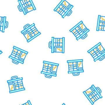 Mouse for testing vaccine vector seamless pattern Stock Illustration