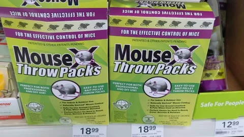 MouseX Throw Packs- For All Species Of Rats Mice Safe Around Pets