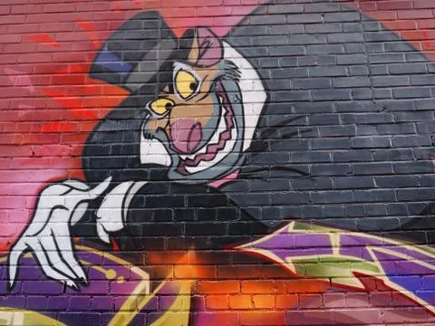 Mouse in top hat artwork Stock Photos