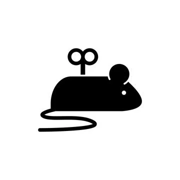 Mouse, toy icon. Simple elements of animals store icons for ui and ux, website Illustrazione stock