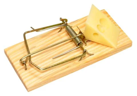 Mouse Trap And Cheese Stock Photos