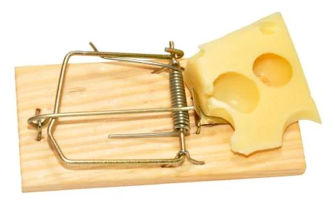 Mouse Trap And Cheese Stock Photos