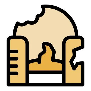 Mouse trap catching cheese with bite marks and broken wooden base 스톡 일러스트