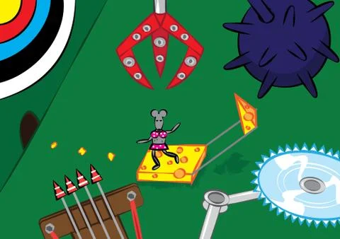 Mouse trap concept Stock Illustration