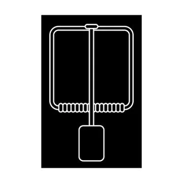 Mouse trap design isolated on white background Stock Illustration