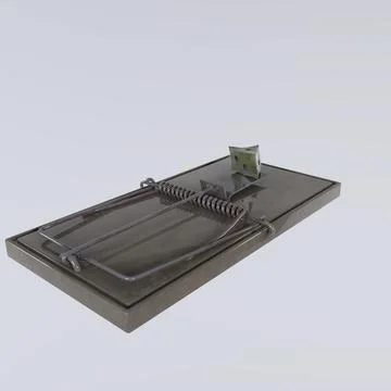 Mouse Trap isolated on white background Stock Illustration