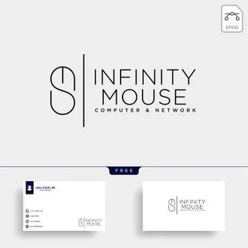 Mouse typelogo text logo template vector illustration icon element 库存插图