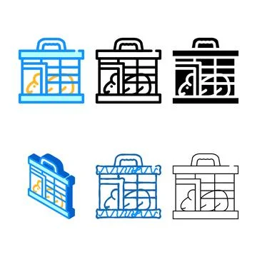 Mouse for variants testing vaccine color icon vector Stock Illustration