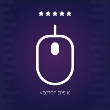 Mouse vector icon Stock Illustration