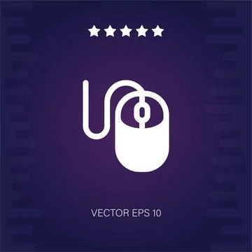 Mouse vector icon Stock Illustration