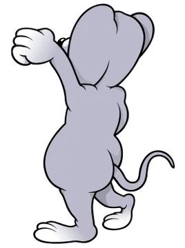 Mouse Waving Stock Illustration