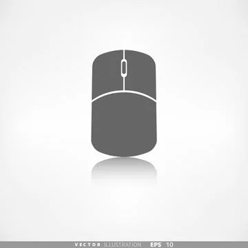 Mouse web icon. Application button. 스톡 일러스트