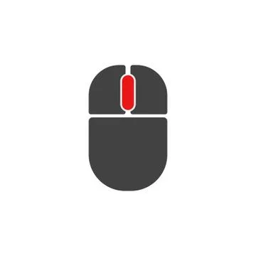 Mouse wheel button click. Active button scrolling demonstration Stock-Illustration