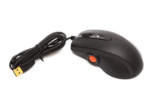 Mouse with a wheel Stock Photos