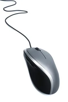 Mouse with a wheel Stock Photos