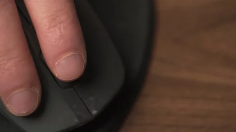 Mouse wheel scrolling close up macro Stock Footage 335483382