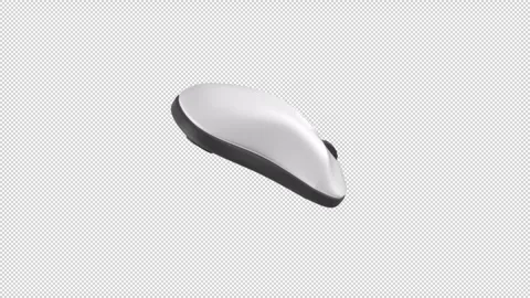 Mouse Wireless 3D sprite element loop with alpha. This computer element with an Stock Footage 304512167