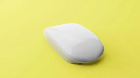 Mouse wireless computer 3D render isolated Stock Photos