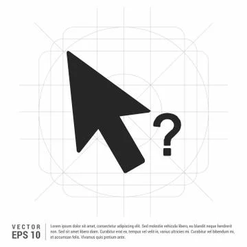 MouseCursor Question Mark Icon Ilustración de archivo