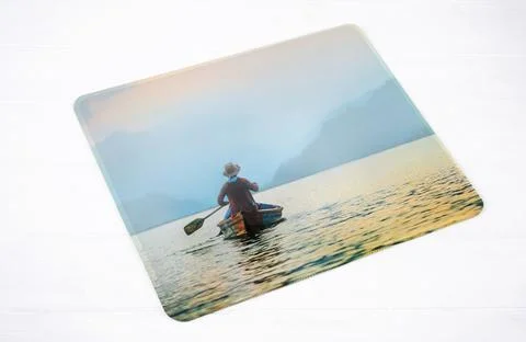 Mousepad of personal design Foto stock