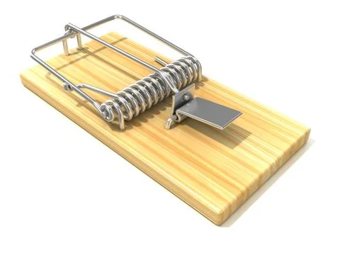Mousetrap, 3D Illustration