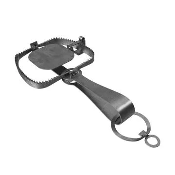 Mousetrap 3D rendering Stock Illustration