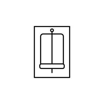 Mousetrap icon. Element of pest icon for mobile concept and web apps. Thin line 스톡 일러스트