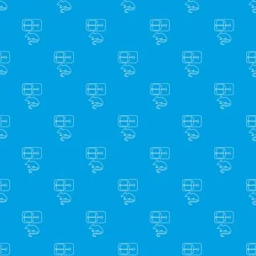 Mousetrap pattern vector seamless blue 스톡 일러스트