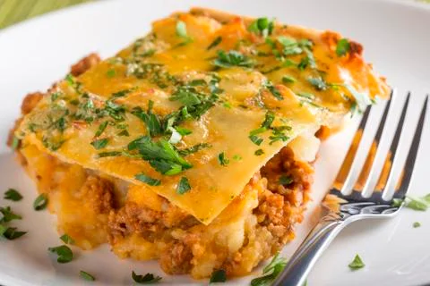 Moussaka with minced meat Stock-Fotos